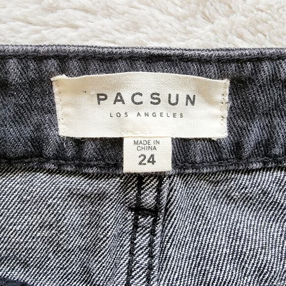 Pacsun Side Stripe Denim Mini Skirt - Picture 4 of 4